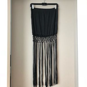 Fringe Mini Skirt